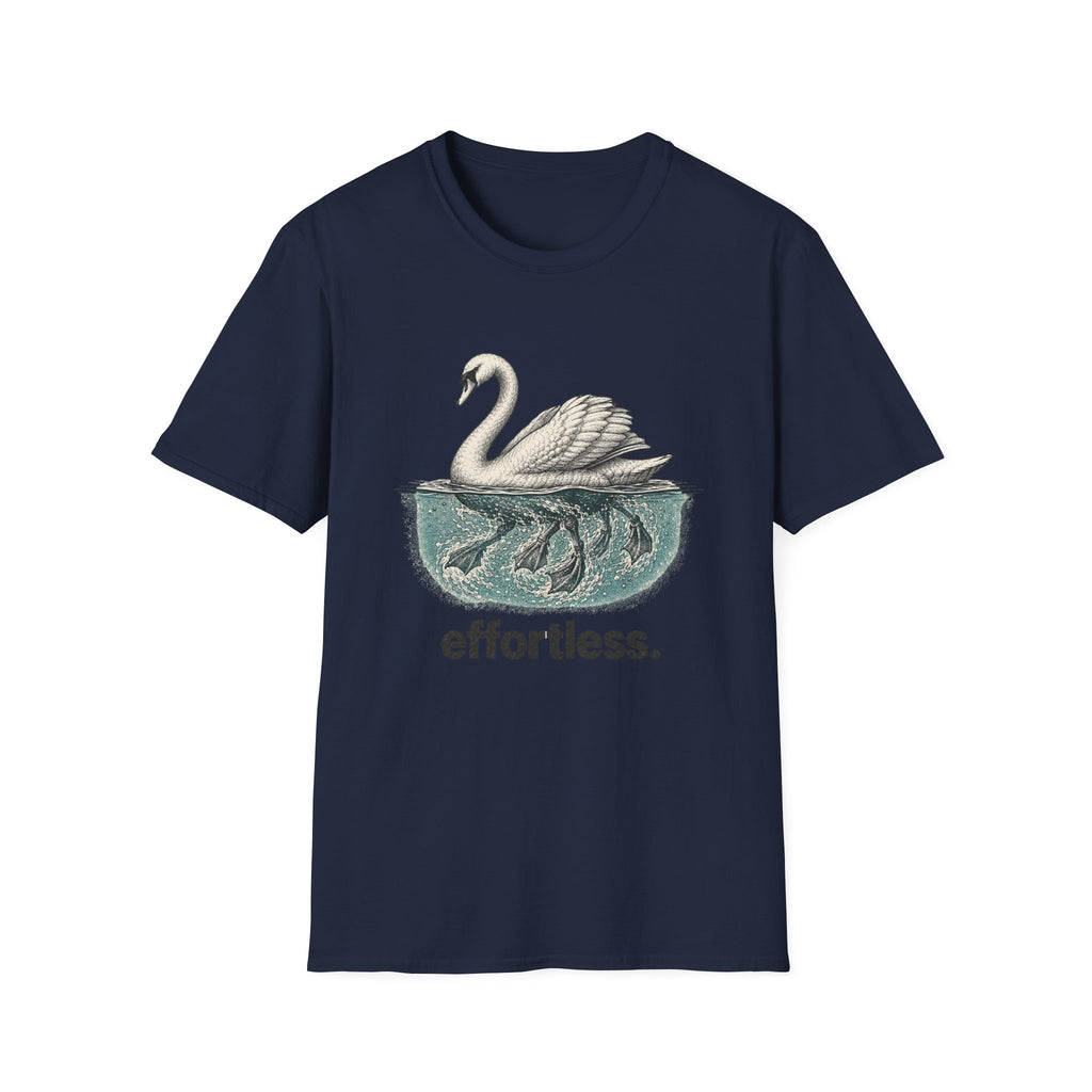 Swan "Effortless" T-Shirt — Serene Swan Graphic Tee