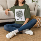 'On It.' Relaxed Scribble Graphic Tee
