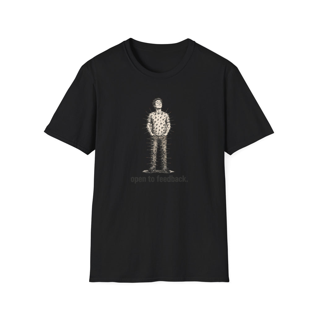 “Open to Feedback” Cactus-Person Graphic Tee