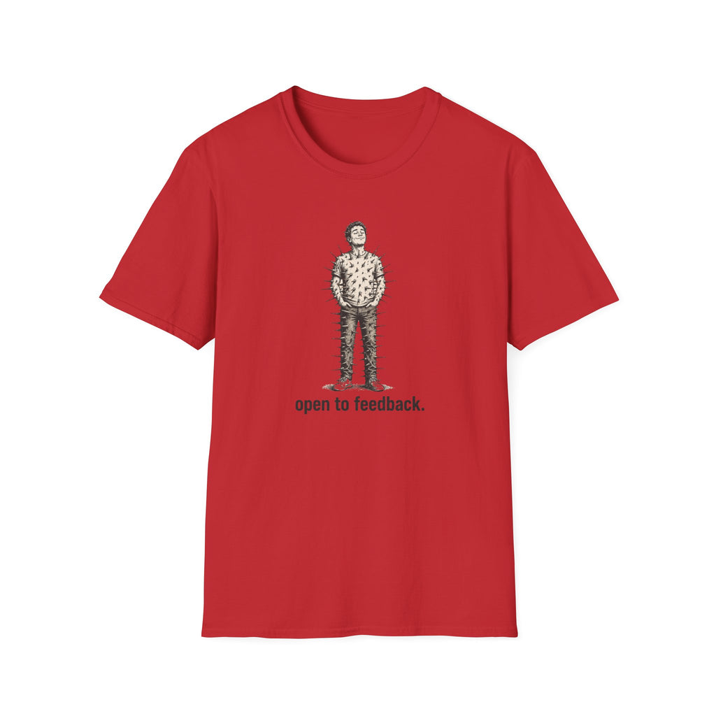 “Open to Feedback” Cactus-Person Graphic Tee