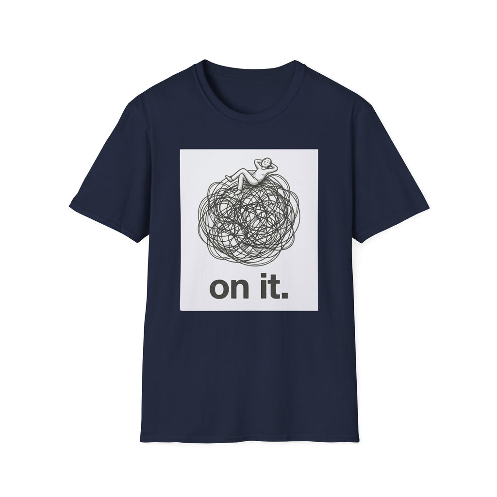 'On It.' Relaxed Scribble Graphic Tee