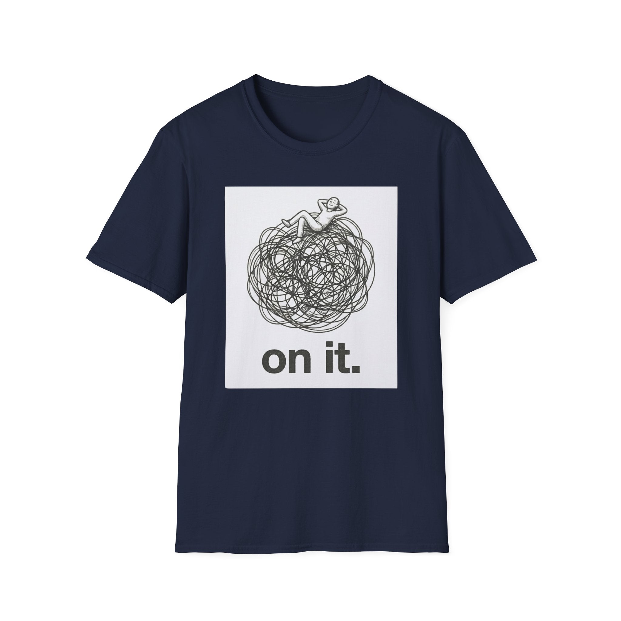 'On It.' Relaxed Scribble Graphic Tee