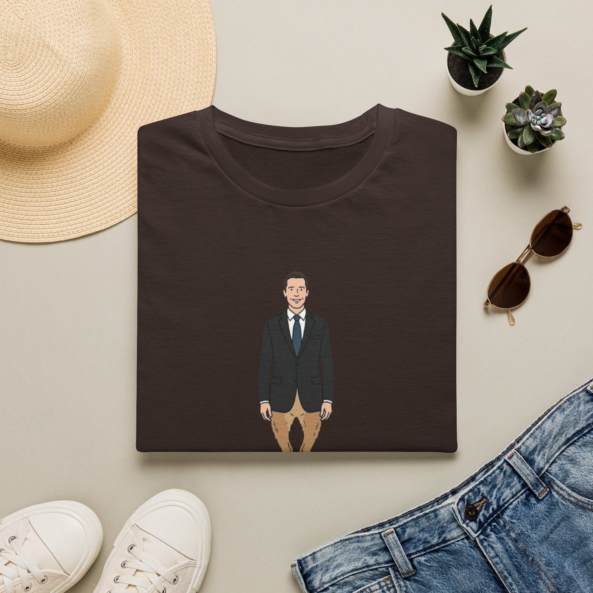 Copy of Adaptive Deer T‑Shirt — Vintage Stag Headlights Graphic Tee