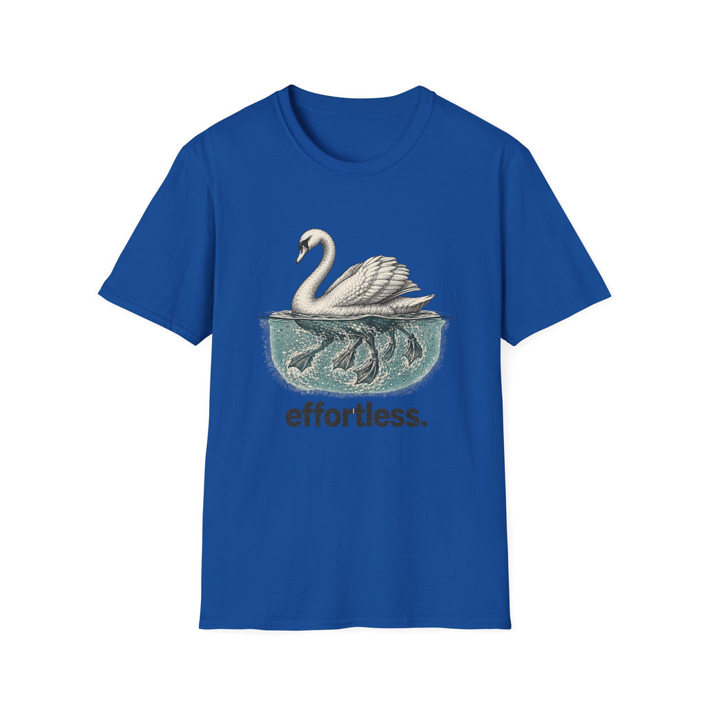 Swan "Effortless" T-Shirt — Serene Swan Graphic Tee