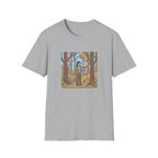 Sheriff Badge Forest Tee — Retro Ranger Woman Holding Star Badge