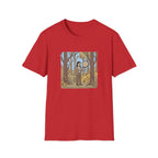 Sheriff Badge Forest Tee — Retro Ranger Woman Holding Star Badge