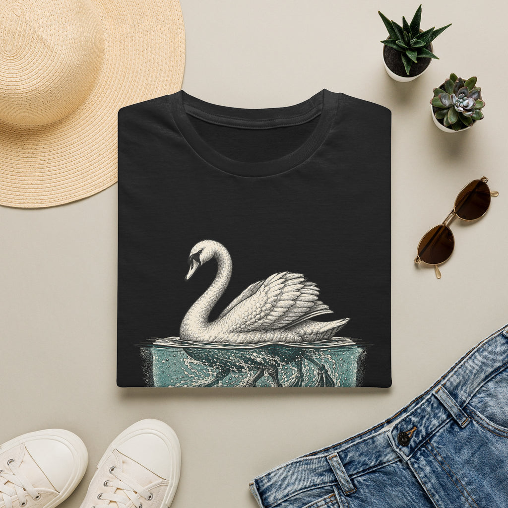 Swan "Effortless" T-Shirt — Serene Swan Graphic Tee