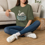 Swan "Effortless" T-Shirt — Serene Swan Graphic Tee