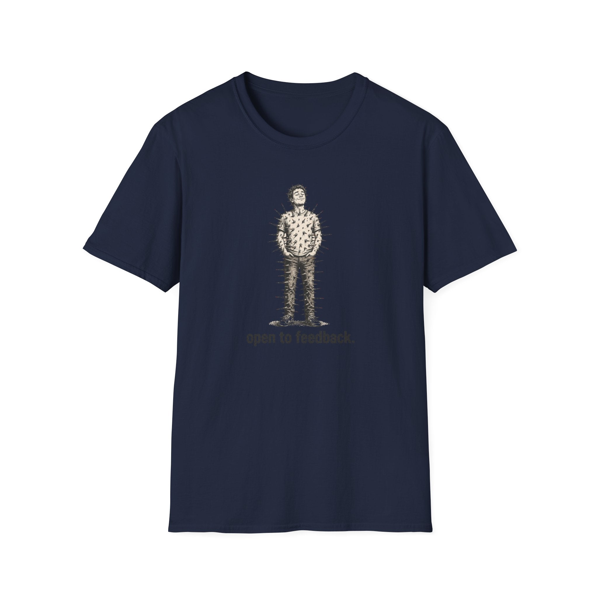 “Open to Feedback” Cactus-Person Graphic Tee