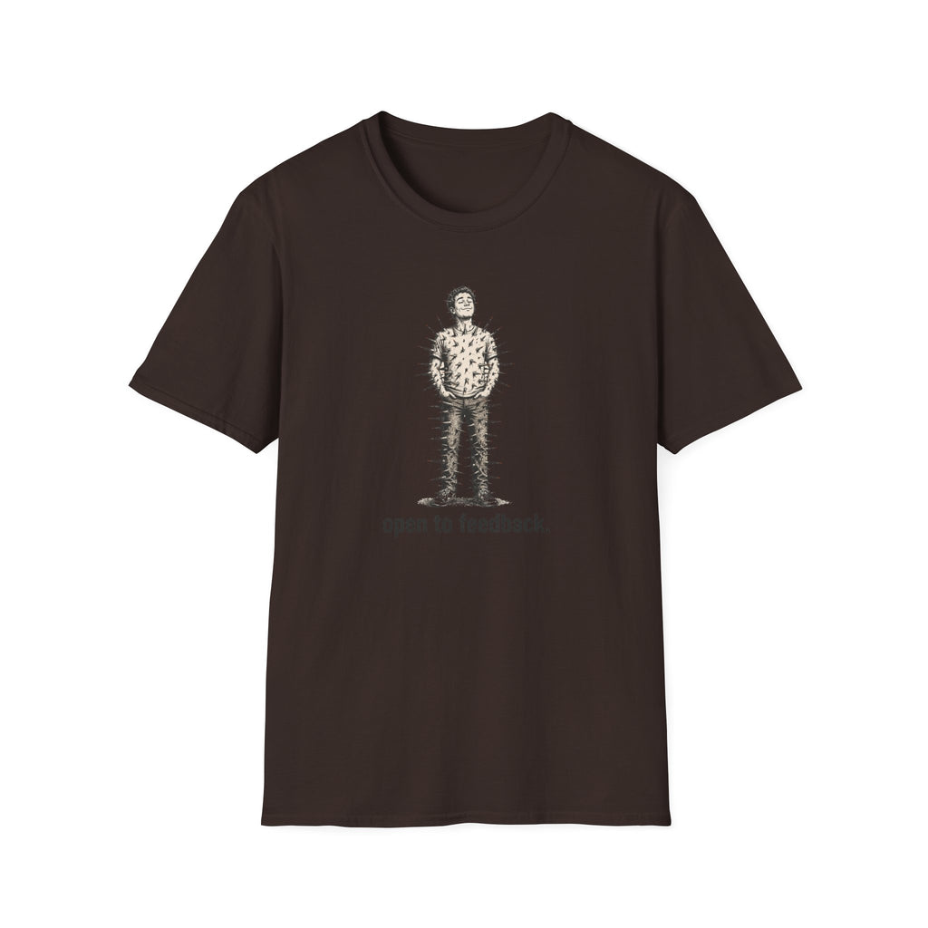 “Open to Feedback” Cactus-Person Graphic Tee