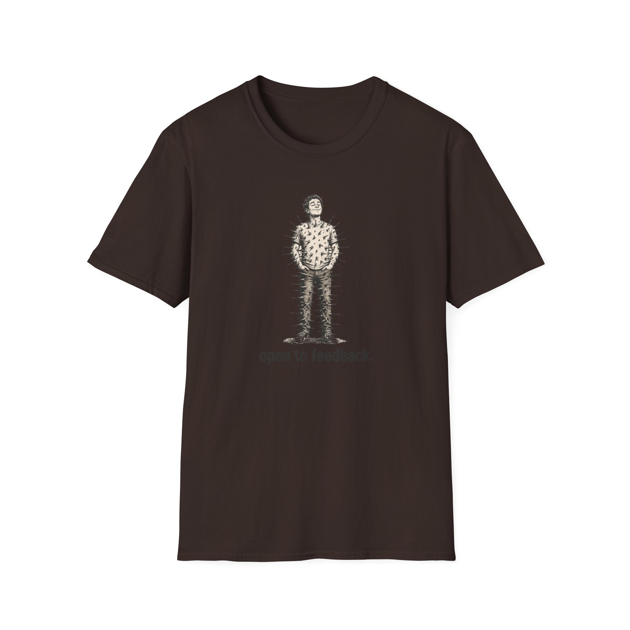 “Open to Feedback” Cactus-Person Graphic Tee