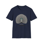 Peacock 'Humble' T-Shirt — Elegant Feather Mandala Graphic Tee