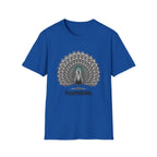 Peacock 'Humble' T-Shirt — Elegant Feather Mandala Graphic Tee
