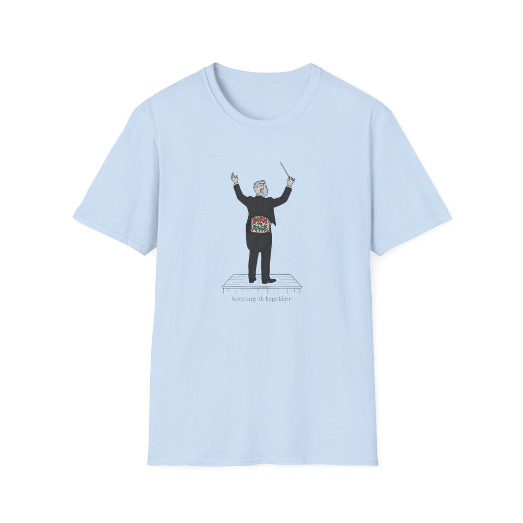 Conductor T-Shirt — Maestro with Floral Heartbeat Design