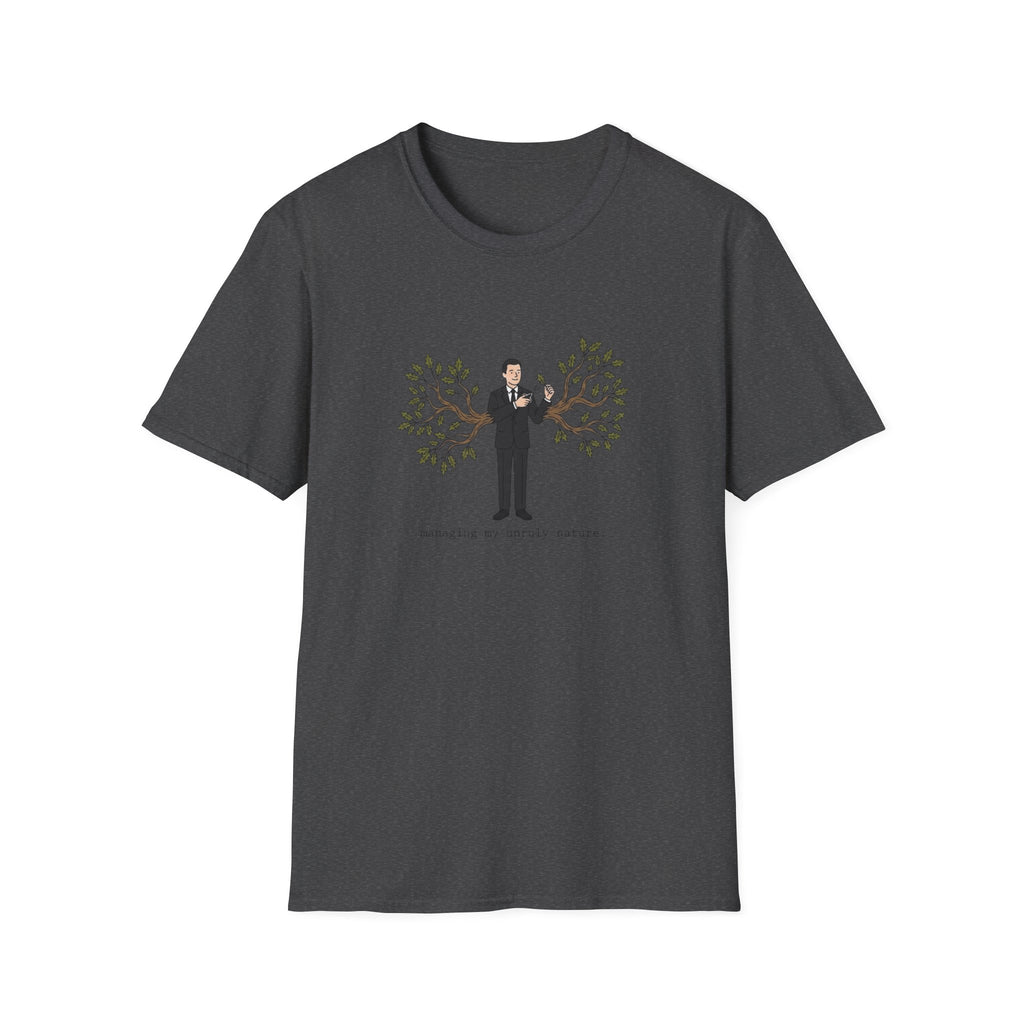 T-Shirt — 'Branching Out' Graphic Tee (Man with Tree Arms)