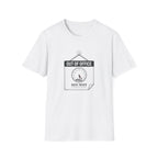 Out of Office T-Shirt — Funny Vacation Tee with Clock Graphic (Back Never)