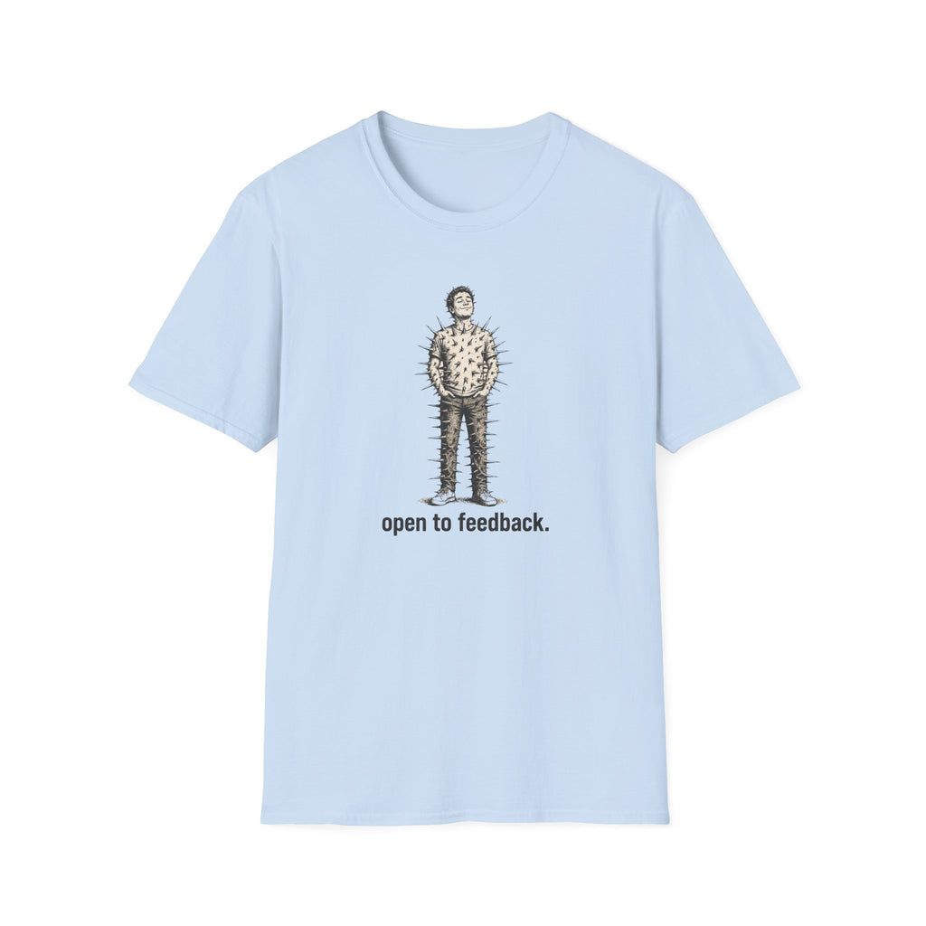 “Open to Feedback” Cactus-Person Graphic Tee