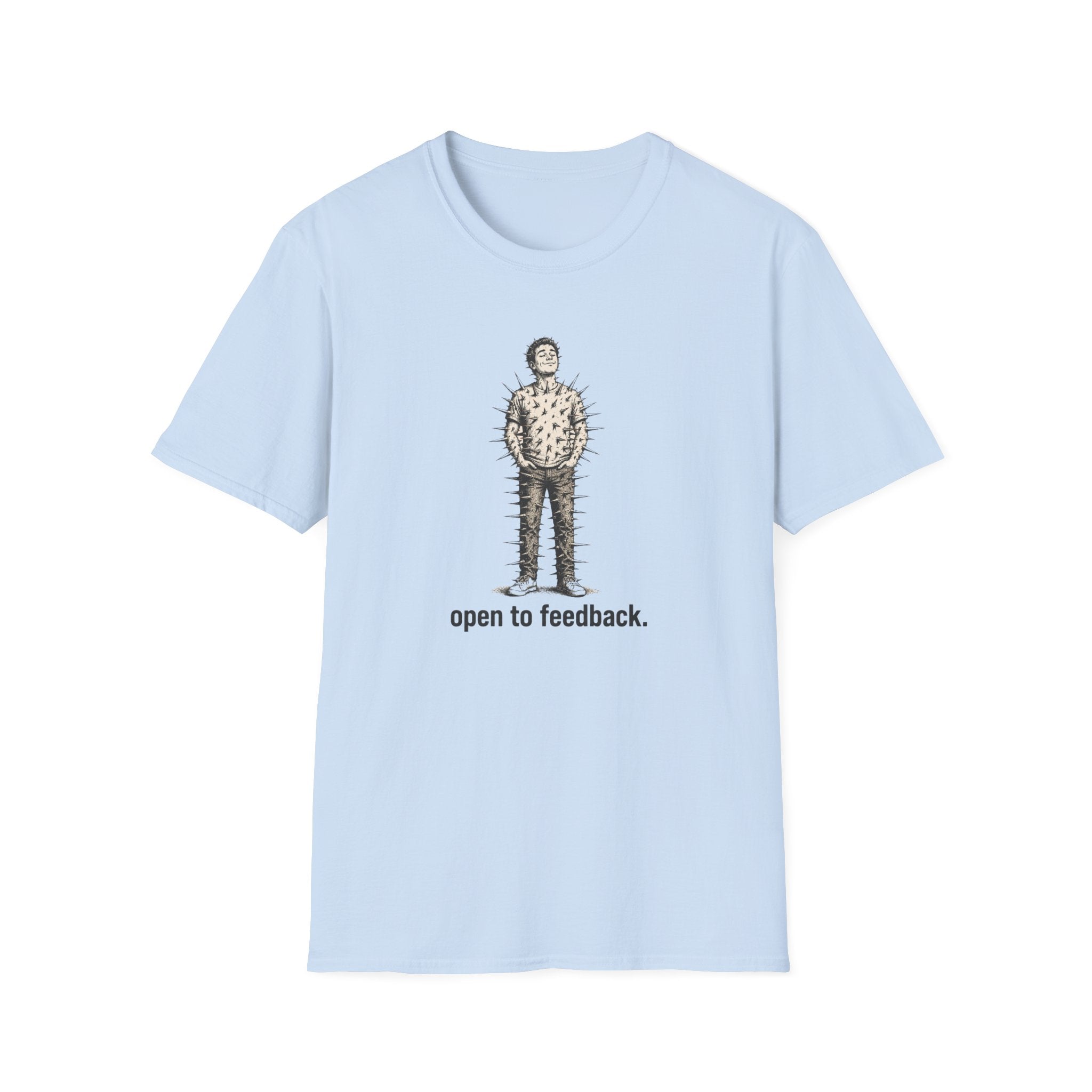 “Open to Feedback” Cactus-Person Graphic Tee