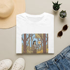 Sheriff Badge Forest Tee — Retro Ranger Woman Holding Star Badge