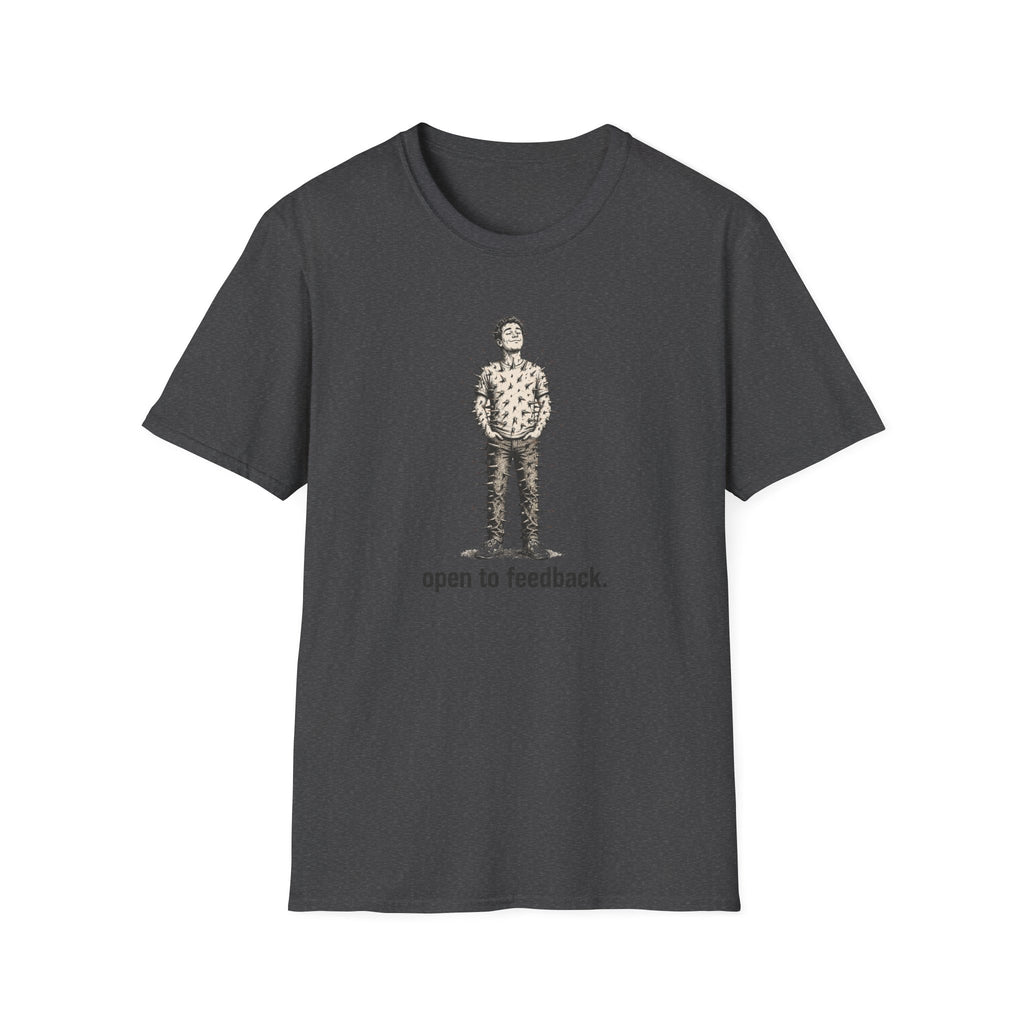 “Open to Feedback” Cactus-Person Graphic Tee