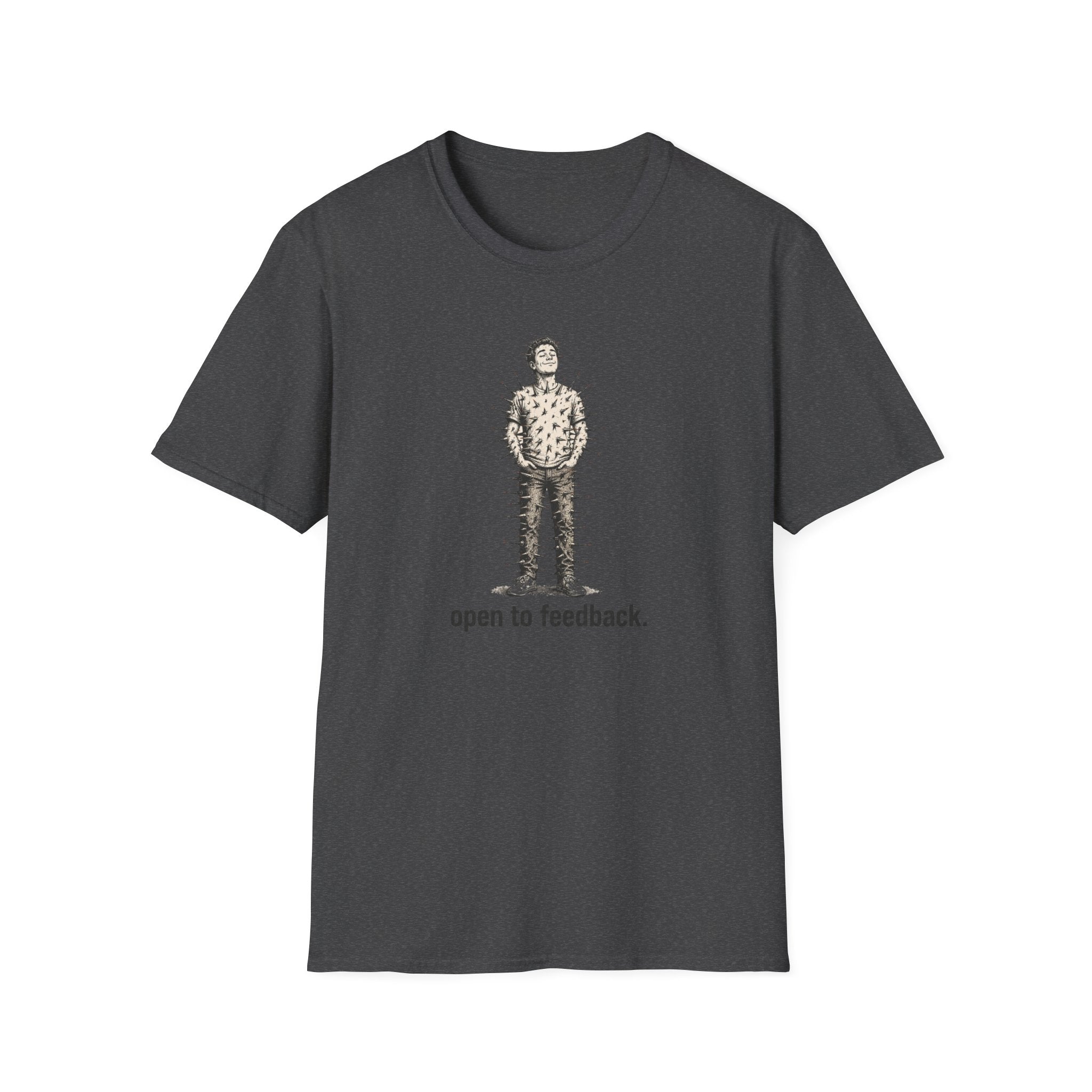 “Open to Feedback” Cactus-Person Graphic Tee