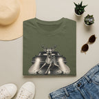 Adaptive Deer T‑Shirt — Vintage Stag Headlights Graphic Tee