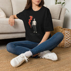 T-Shirt — I Need Help Graphic Tee with Red Smoke Illustration