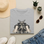 Adaptive Deer T‑Shirt — Vintage Stag Headlights Graphic Tee