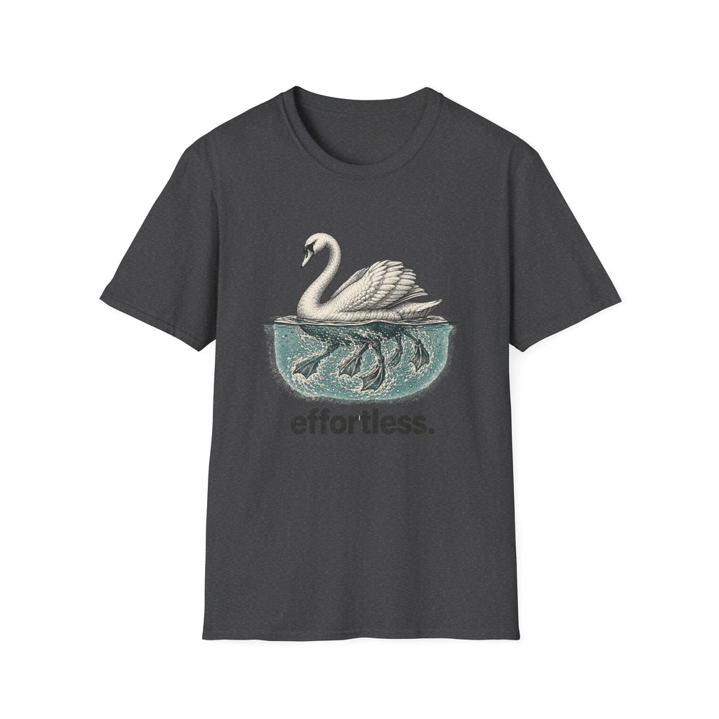 Swan "Effortless" T-Shirt — Serene Swan Graphic Tee