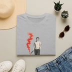 T-Shirt — I Need Help Graphic Tee with Red Smoke Illustration
