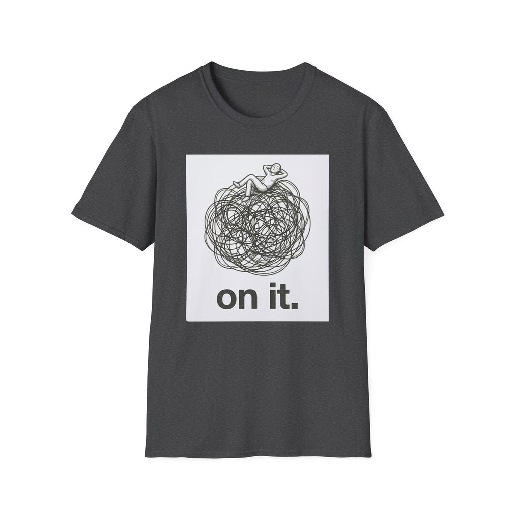 'On It.' Relaxed Scribble Graphic Tee