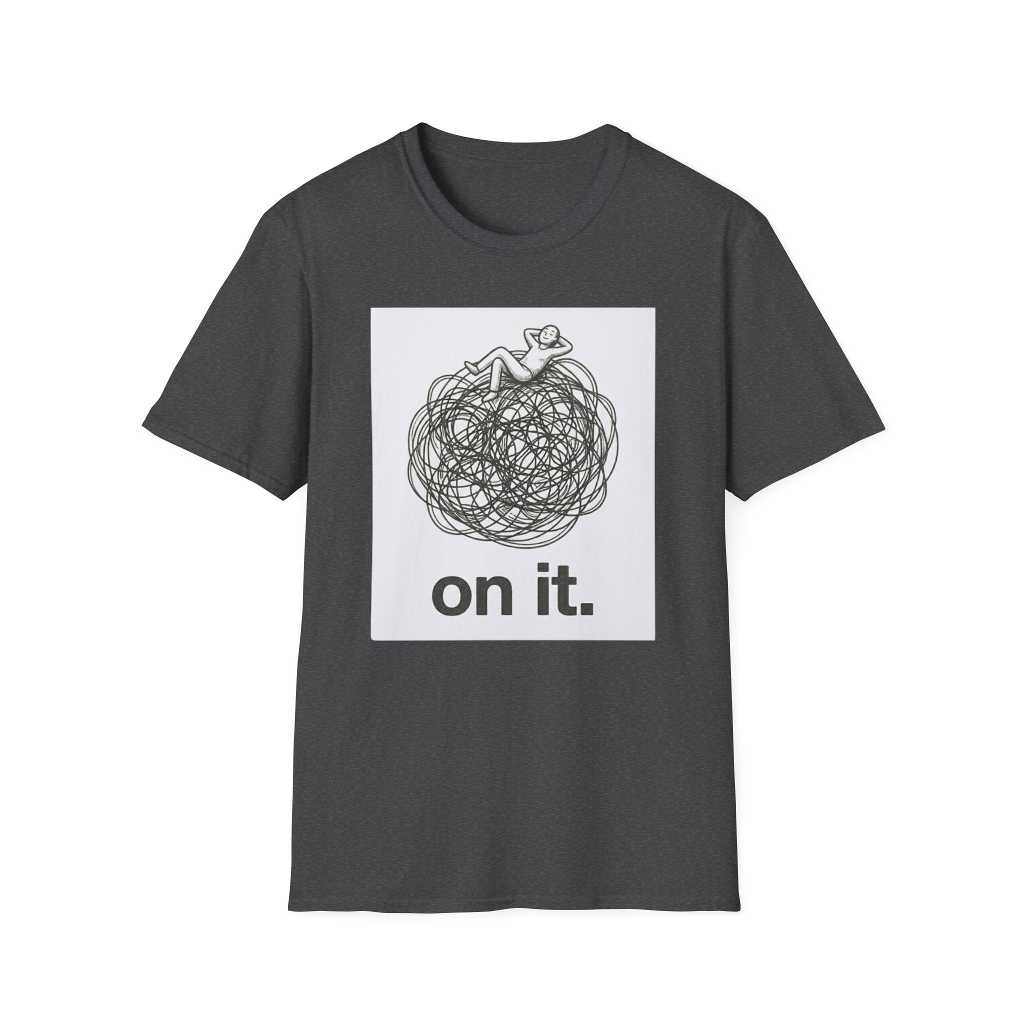 'On It.' Relaxed Scribble Graphic Tee