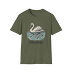 Swan "Effortless" T-Shirt — Serene Swan Graphic Tee