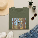 Sheriff Badge Forest Tee — Retro Ranger Woman Holding Star Badge