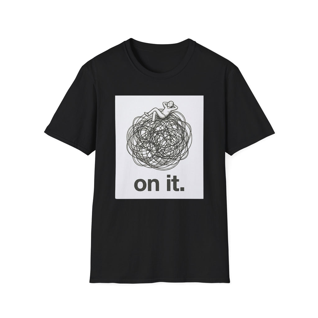 'On It.' Relaxed Scribble Graphic Tee
