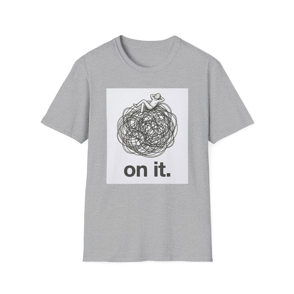 'On It.' Relaxed Scribble Graphic Tee