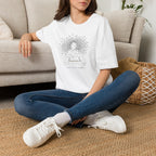 Mindful Reader Illustration Tee (Girl Reading with Butterflies)