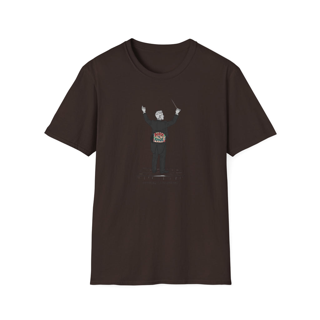 Conductor T-Shirt — Maestro with Floral Heartbeat Design