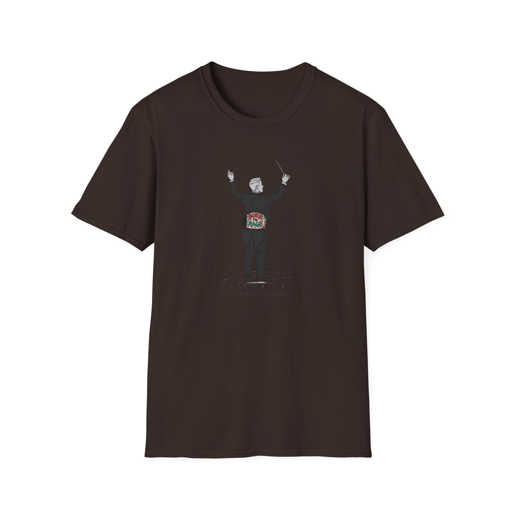 Conductor T-Shirt — Maestro with Floral Heartbeat Design