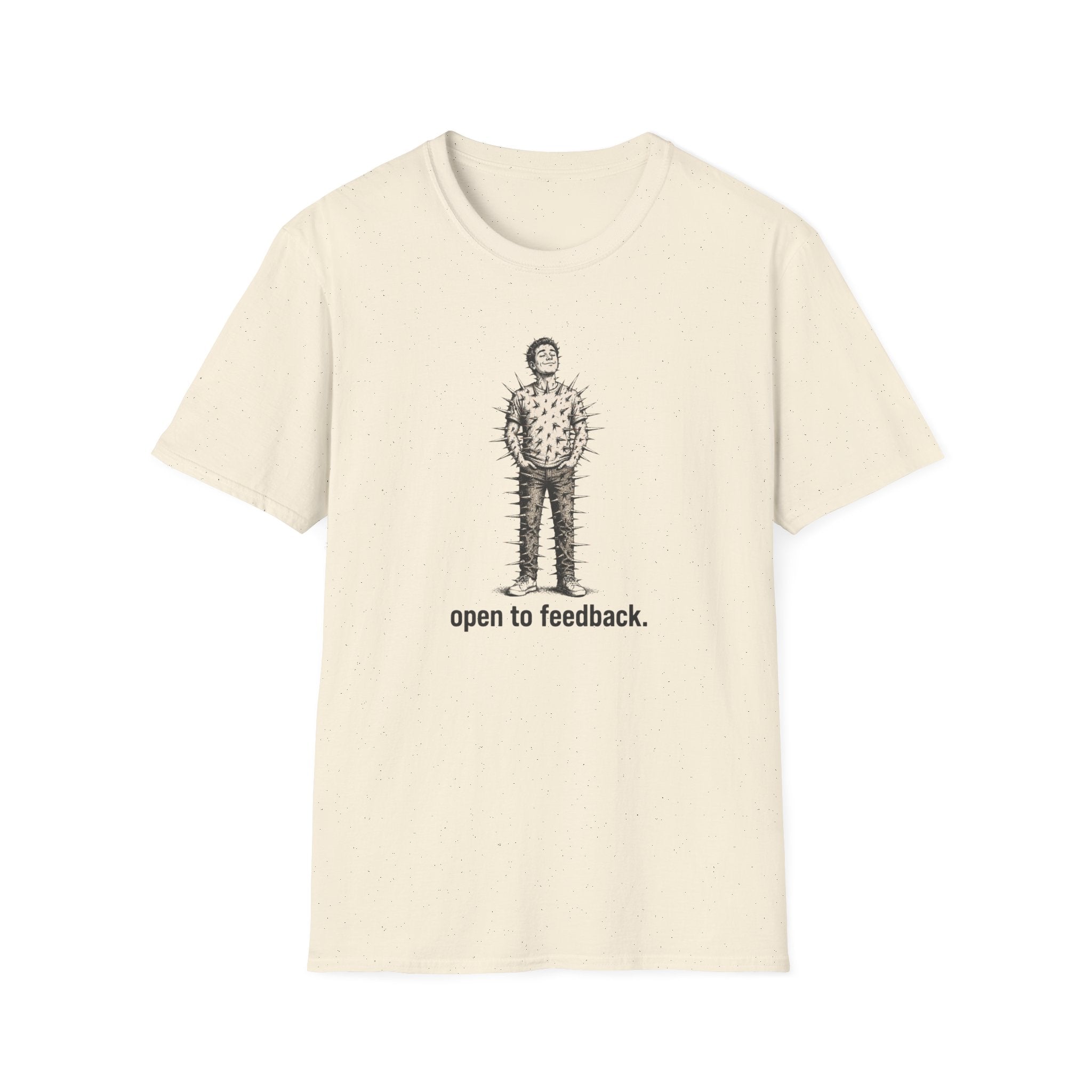 “Open to Feedback” Cactus-Person Graphic Tee