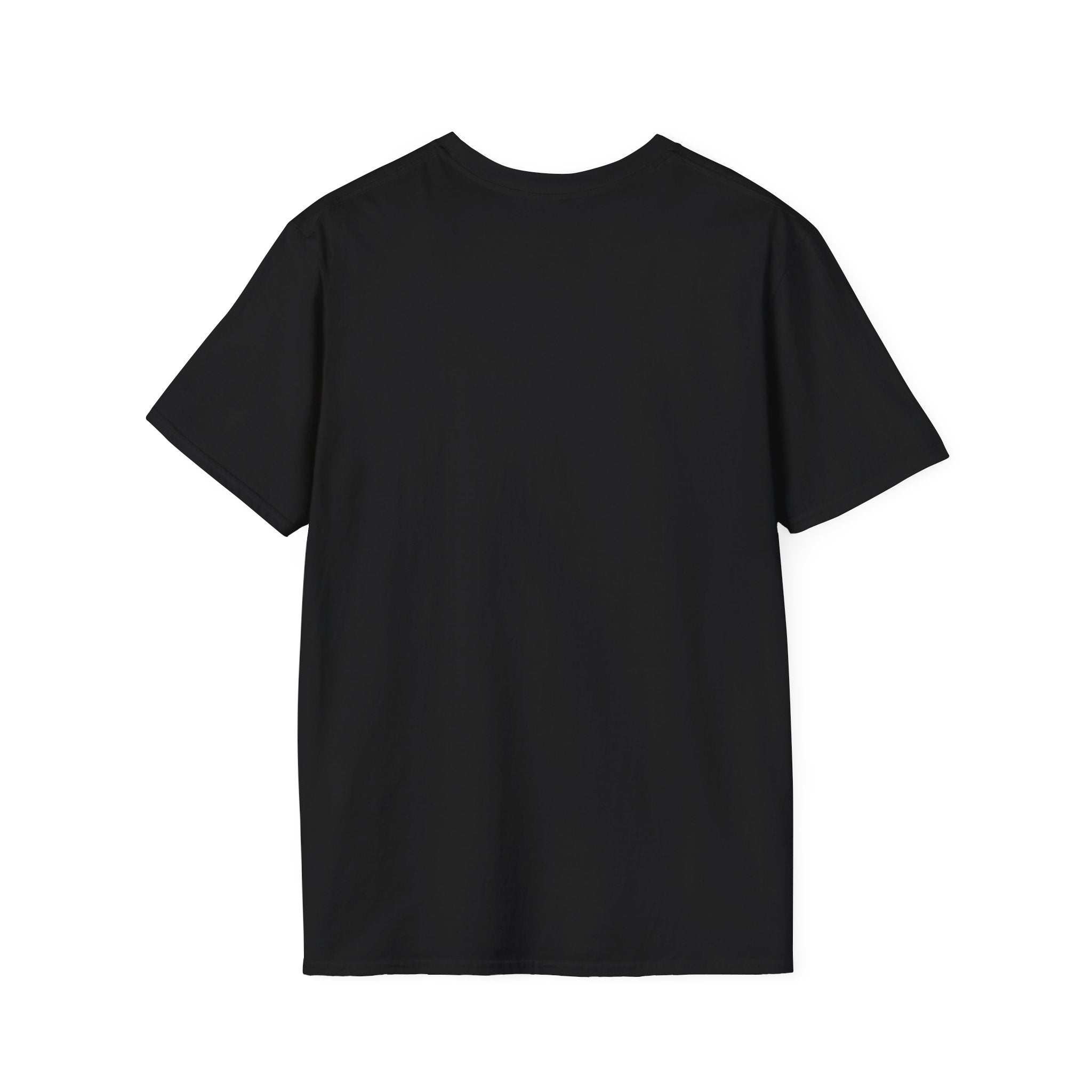 T-Shirt — 'Hello My Name Is FINE' Minimal Pocket Sticker Graphic
