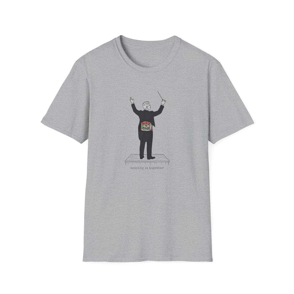 Conductor T-Shirt — Maestro with Floral Heartbeat Design
