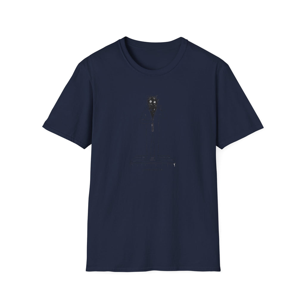 T-Shirt — Minimalist Surreal Figure with Starburst Head Illustration