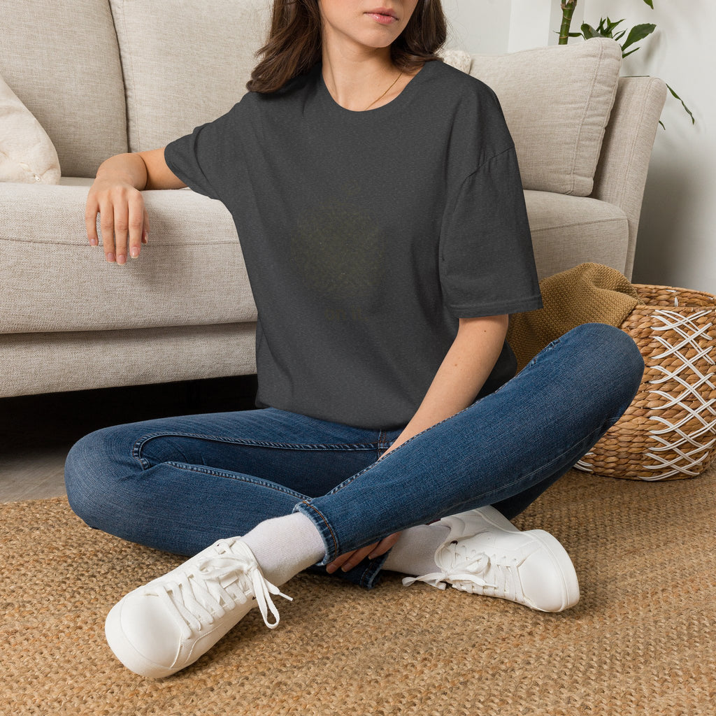 Minimal 'On It' Scribble Illustration Tee (Relaxed, Relatable Humor)