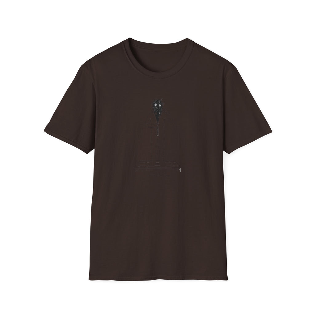 T-Shirt — Minimalist Surreal Figure with Starburst Head Illustration