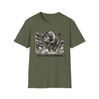 Bull Mushroom Graphic Tee — "I've Really Mellowed." Funny Surreal Illustration T-Shirt