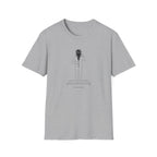 T-Shirt — Minimalist Surreal Figure with Starburst Head Illustration