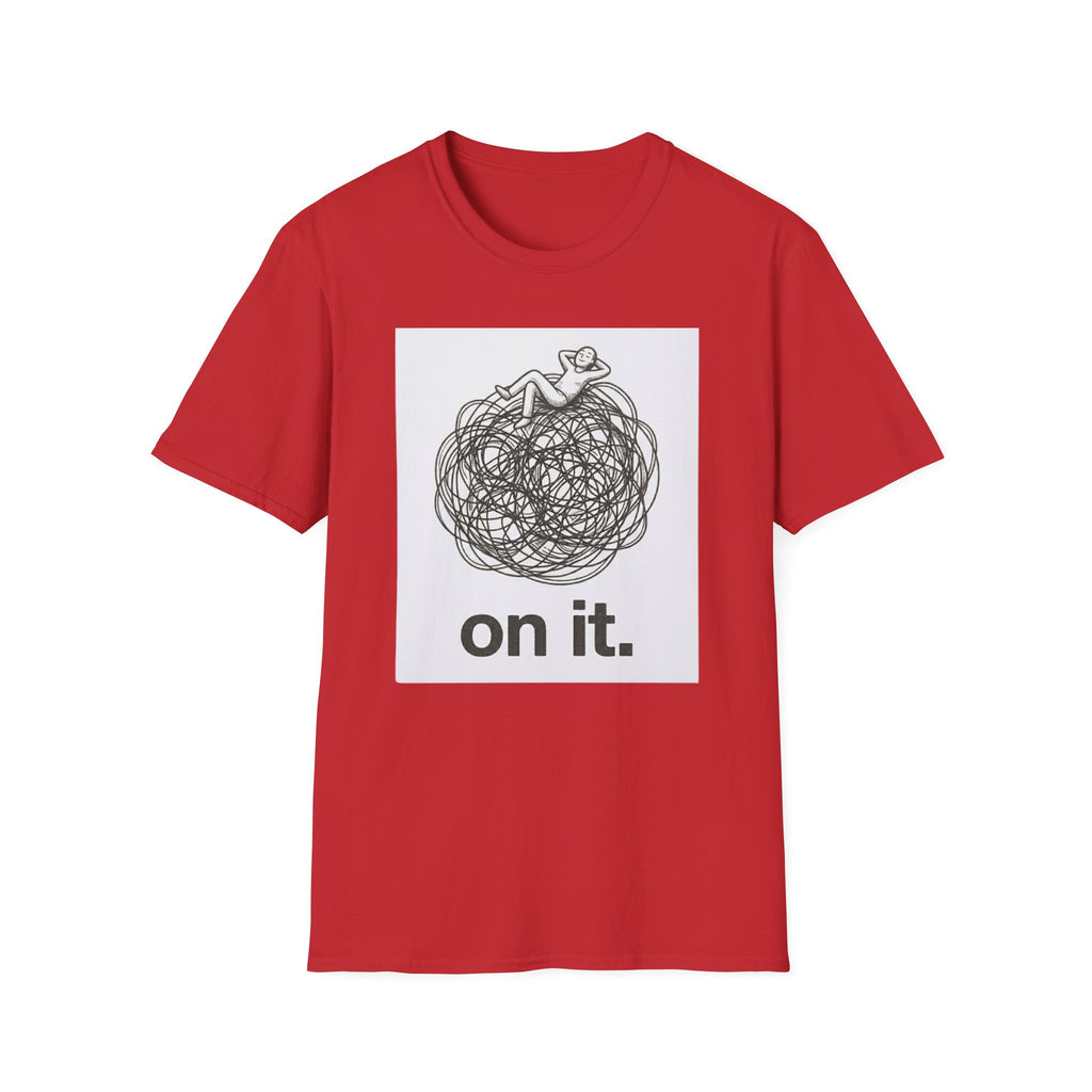 'On It.' Relaxed Scribble Graphic Tee
