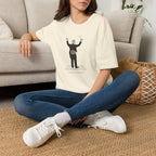 Conductor T-Shirt — Maestro with Floral Heartbeat Design