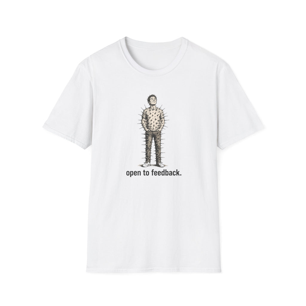 “Open to Feedback” Cactus-Person Graphic Tee